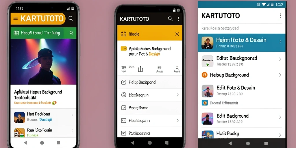Tampilan antarmuka KARTUTOTO saat menghapus background foto.