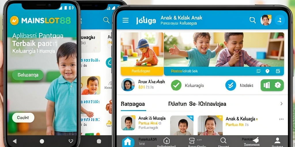 Tampilan antarmuka aplikasi MAINSLOT88 yang ramah anak.