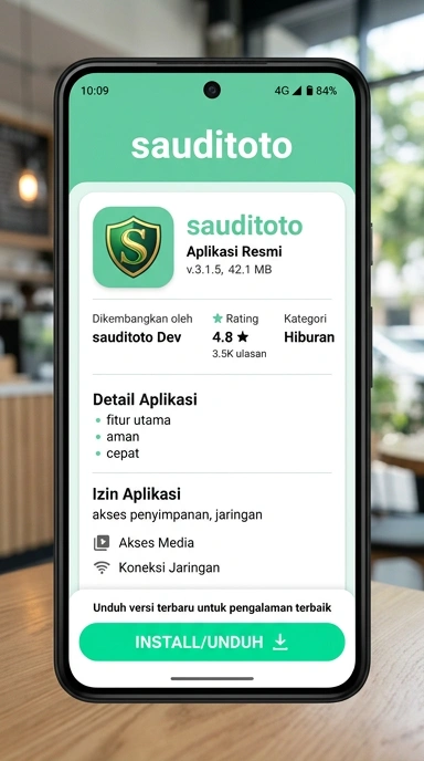 Tampilan halaman APK sauditoto