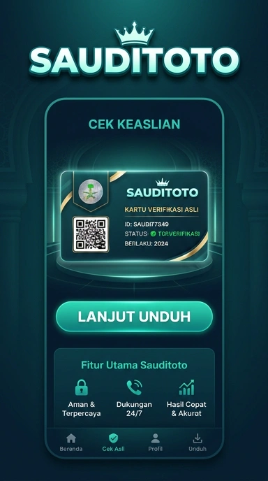 Tampilan kanal resmi sauditoto